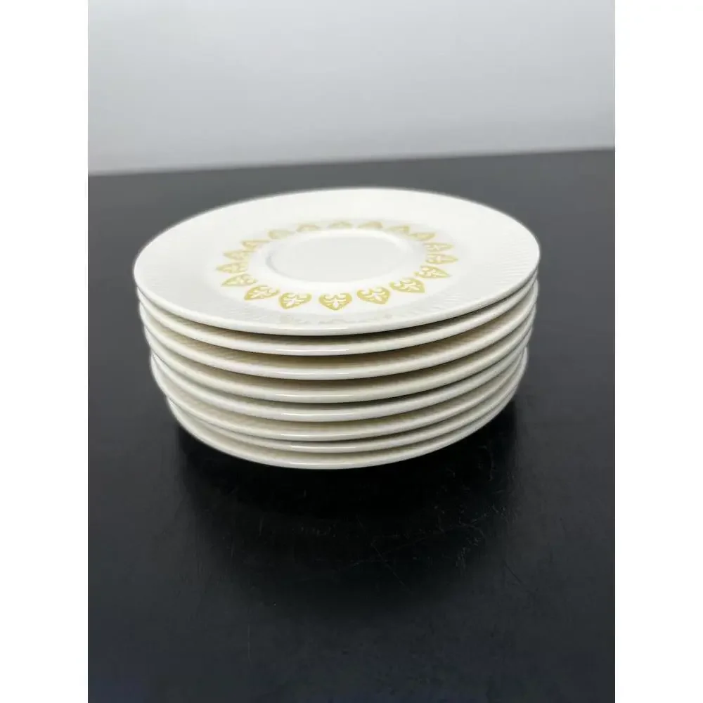 Vintage MCM Sheffield Serenade Saucers 6-1/8